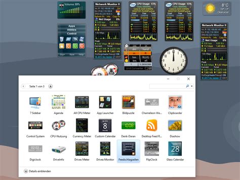 gadgets deutsch für windows 10.